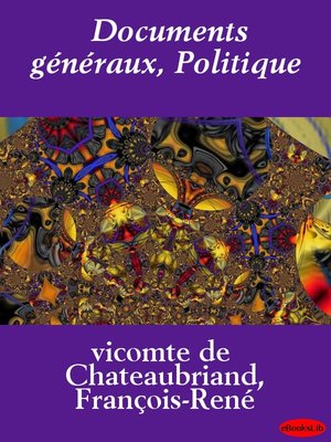 cover image of Documents généraux, Politique